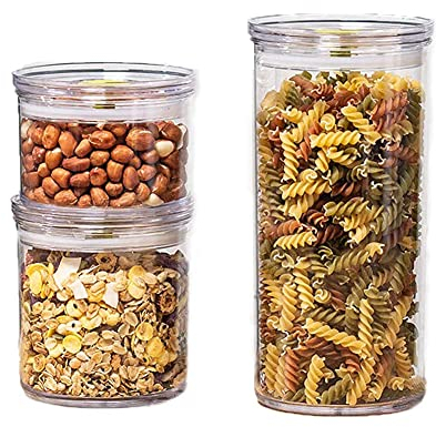 Cajas acrílicas para almacenar alimentos, latas herméticas, que contienen diversos granos, nueces y dulces, cajas para almacenar granos, dispensadores de granos, artículos de cocina para el hogar
