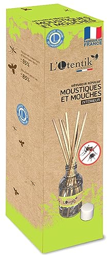 BSI - L'Otentik - Diffuseur - Anti-Moustiques Tigres Et Mouches - Usage Intérieur - Fabrication Française, Translucide