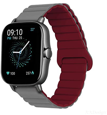 Silikon Armbänder für Hero Band III Donerton, Popglory, CanMixs P22 de 3,5 cm; Motast Mugu Chalyh P36A P36B, AGPTEK LW31 de 4,3 cm Männer und Frauen Bewegung mit Magnet Armbänder Ersatzband Magnet (3)