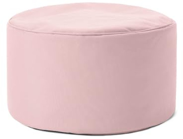 Lumaland Sittsäck (50 L) | Kompakt säck med 3-i-1-funktion: Bekväm pall, praktiskt soffbord och elegant fotstöd för inomhus- och utomhusbruk I Ø 25 x 45 cm