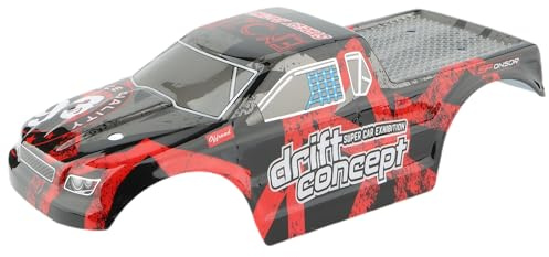 GDOOL 9300E RC Car Red Shell Body Cover PX9300-23 Accessories Spare Parts for 9300 9300E 1:18 RC Monster Trucks Vehicle