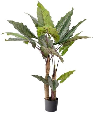 Kunstbaum Künstliche Künstlicher Baum im Topf for drinnen und draußen, künstlicher Baum mit grünen Blättern, natürlicher Stamm, künstliche Pflanze for Wohnzimmer-Eckdekoration Kunstpflanze (Size : 13
