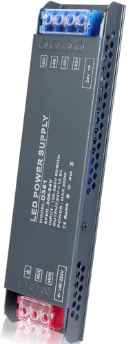 AXFEE Transformador 220v a 24v, 300W Controlador LED Voltaje Constante | Drive Luz Fuente Transformador, Ultra Fino Fuente de Alimentación 220V a 24V(entrada: 110-220V, Salida: DC 24V 12.5A)