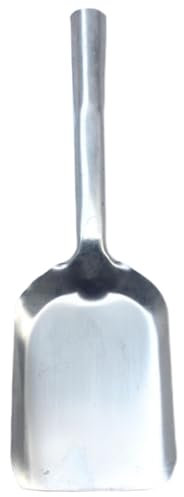 Kalastussaari 15.4-Inch Long Ash Shovel,Mini Dust Pan,Intact Formed BBQ Charcoal Ash Poker Scoop,Oven Ash Shovel for BBQ Grill, Gradening Digging, Fireplace