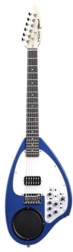 VOX APC-1 Gitarre mit eingebautem Verstärker, ausgestattet mit Rhythmus-Maschine, eingebautem Effektor, Reisegitarre, batteriebetrieben, Blau