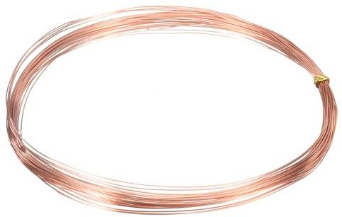 sourcing map 99.99% 26 Gauge 0.4mm Pure Copper Wire 10m/33 ft Soft Craft Copper Wire Tarnish Resistant Jewelry Wire for Jewelry Making Beading DIY Crafts Supplies, Copper