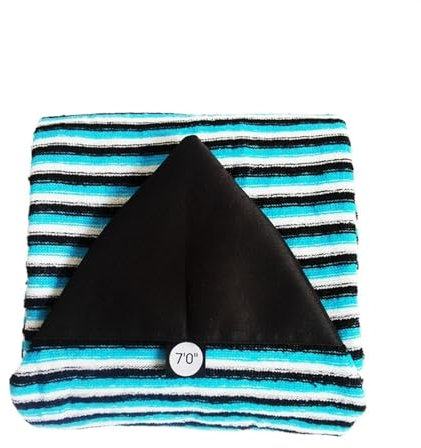 XFYESL Surfboard Tasche Cover Surfbrettsocke, SUP-Boardsocke, Bodyboard-Abdeckung, schützende Aufbewahrungstasche, Kordelzug, Stretch-Tasche für Windsurf-Kitesurf-Board sup zubehör(Blue 7ft)