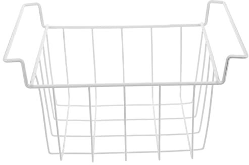 CLISPEED Chest Freezer Basket Hanging Wire Storage Rack 37x22x20cm Thickened Metal Freezer Organizer Bin Suitable for Kitchen and Refrigerator Storage