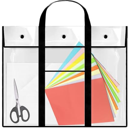 Kustimantu Poster Bag Carrier, Bulletin Board Storage Bag - Löschen großer Kunstbeutel wasserdicht | PVC -Bulletin -Board -Halter mit Handlungs- und Taschen-, Kunstwerkbehälter zum Skizzieren,