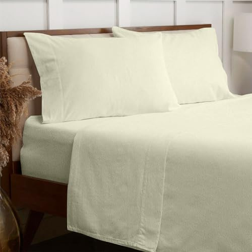 100% Brushed Cotton Soft Flannelette 30CM Fitted Sheets Double size Thermal Soft Luxury Warm Flannel Extra Deep Cozy Bottom Bed Cover