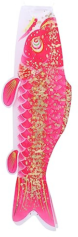 Milisten Japanese Carp Windsock Hanging Fish Decoration Outdoor Home Festival Decor Gold Finish