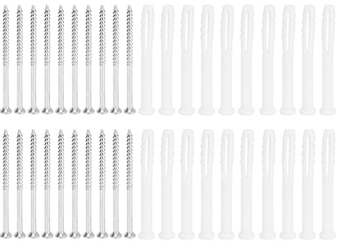 Expansión Tornillo de tornillo Kit del gabinete Fijar de muebles de anclaje de muebles Hardware Fuerte resistente al impacto duradero para mejoras en el hogar