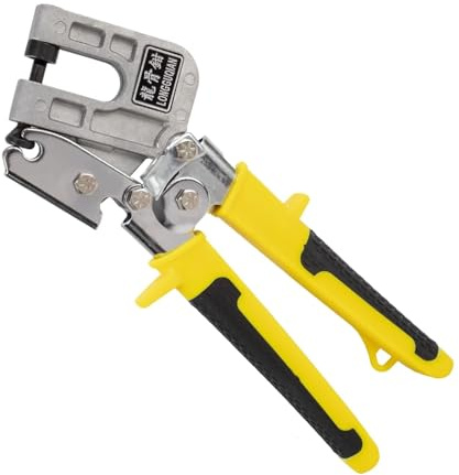 DRAUXI Pince à sertir Les Goujons avec poignée en Alliage d'aluminium, Pince poinçonner plafonds Deux Mains, Outil for plâtre et cloisons sèches Multifonctionnel