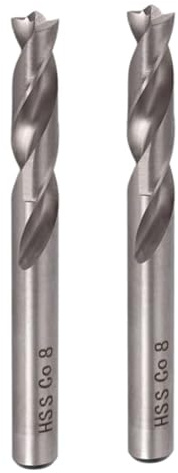 2 punte da trapano per saldatura a punti in cobalto HSS da 8 mm per rimuovere punti di saldatura su fogli di ferro automobilistici