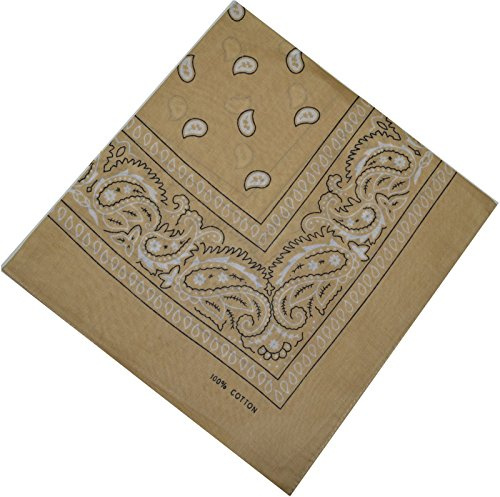 Bandana, halsduk, biker, 1-pack, 3-pack, 6-pack, 12-pack, Nikki-halsduk, Paisley-huvudduk, 100 % bomull, 24 färger