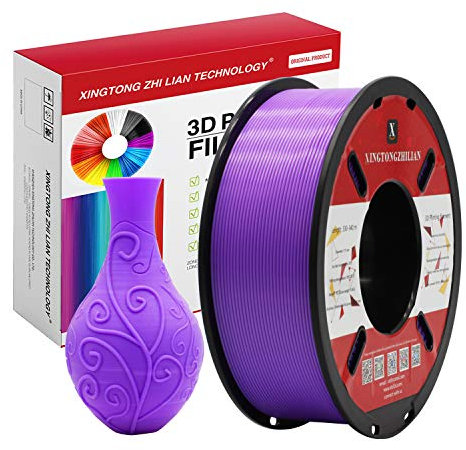 PLA 3D Drucker Filament 1.75mm 3D-Druckmaterialien für 3D Stift Druck Maßgenauigkeit +/- 0.02mm, Farbe Violett 1kg / Spule