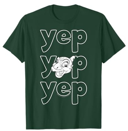 Land Before Time Ducky Yep Yep Yep Bubble Text Quote T-Shirt