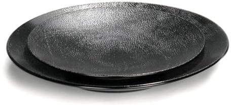Lambert - Kaori - Rochen Optik - Speiseteller, Teller - Ø: 27,5 cm - mit Metallic Rochen Optik - Steingut - 1 Stück