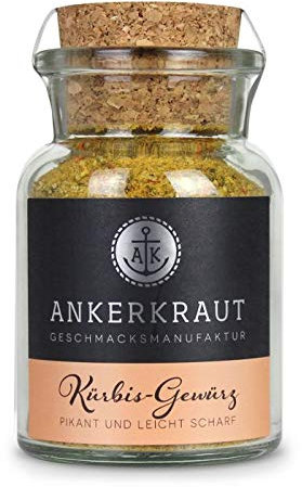 Ankerkraut Kürbis Gewürz pikante Gewürzmischung im Korkenglas 95g