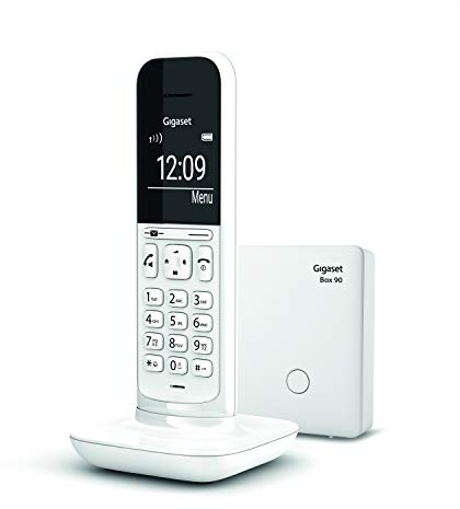 Gigaset CL390 Telefono Cordless, Funzione Black List e Non disturbare, Vivavoce, Display Ampio, Bianco, Standard [Versione Italiana]