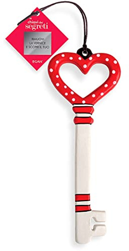 Egan Chiave dei Segreti Cuore Rossa 18X6,5