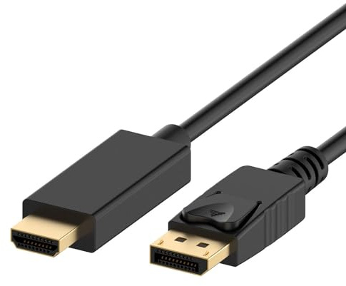 Ewent EC1430 Adaptador de Cable de vídeo 1 m DisplayPort HDMI Tipo A (Estándar) Negro