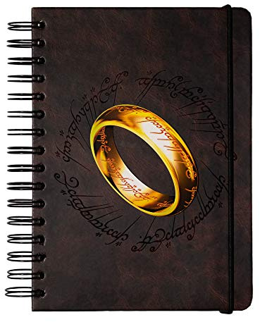 Grupo Erik CTFBA50024 - Bullet Journal Pointillé Le Seigneur des Anneaux - Carnet de Notes A5 - Notebook - Bullet Agenda - Carnet Spirale