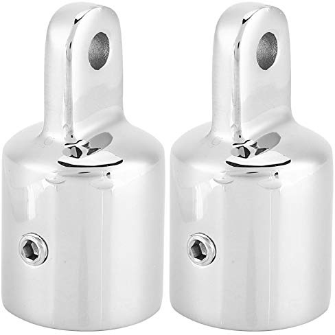 Alomejor Boat Eye End Cap Edelstahl Eye End Fitting für Boot Bimini Top Cap Fitting Hardware 22mm 25mm
