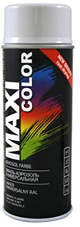 Maxi Color NEW QUALITY Sprühlack Lackspray 400ml Universelle spray Nitro-zellulose Farbe Sprühlack schnell trocknender Sprühfarbe (Ral 9010 reinweiß matt)