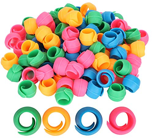 100 Stück Spulenhalter Clip Thread Buddies Clamps Spool Organizer Nähen Bastelbedarf für die Meisten Nähspulen