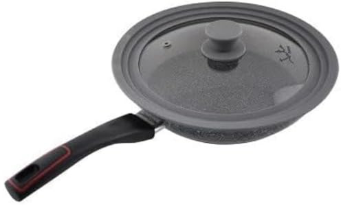 JATA HOGAR T20 - Tapa de vidrio para sartén y microondas. Apta para lavavajillas. Con válvula para salida de vapor. Para 20-22 y 24 cm.