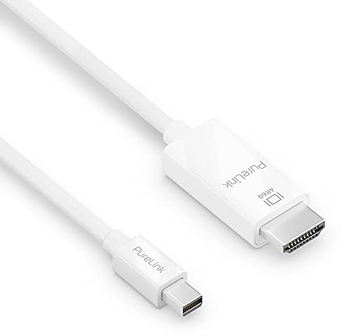 PureLink Mini DisplayPort auf HDMI Kabel 4K 60Hz 18 Gbit/s, 1,5m | Vergoldet, OFC-Kupferleiter und 3-fache Schirmung für professionelle AV-Anwendungen und stabile Signalübertragung.