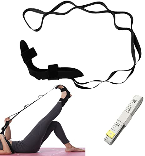 Cinturón de Estiramiento de Yoga, Correa de Rehabilitación Correas, de Correa para Pie Tobillo Entrenamiento Se Utiliza para Estiramiento de Yoga, Pilates, Danza