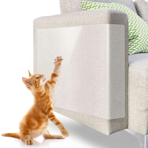 Protezione divano graffi gatto, 43x30cm antigraffio gatto divano, Protezione per Divano Porta e mobilia, 6 Pezzi