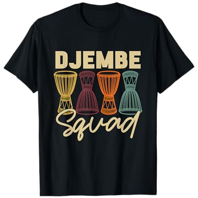 Djembe Squad Percussion Instrument Reggae Musik Drums Djembe T-Shirt