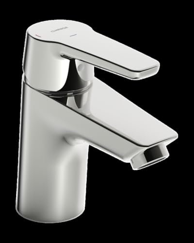 Hansa Waschtisch-Einhebelmischer HANSAPOLO Eco o. Abl-Garnitur, Ausladung 103mm, chrom