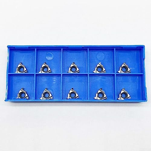 DAZZLEEX 10 Pcs 11ER A60 H01 1/4 Pouce 11Mm CNC Carbure Femelle Fileté Insert Pour Aluminium