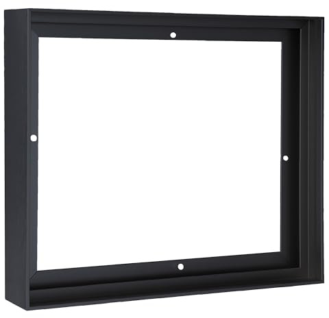 HUACANVAS Metal Floating Frame for Canvas Paintings,DIY Canvas Frames with 0.75-0.9 Deep,Floater Frame for Art Prints Wall Decor(24x36,Black)