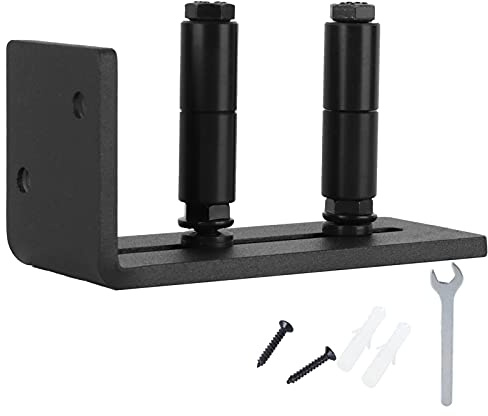 Adjustable Floor Guide, Sturdy Carbon Steel Construction, Smooth Polished Finish, Wall Mount Baseboard Roller for Sliding Barn Door, Fits All Door Sizes