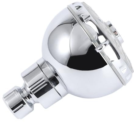 WOONEKY Led Duschkopf Farbwechsel Mit Temperaturanzeige Verstellbar Abs Metall Handbrause Abnehmbar Hochdruckgeeignet Für Dusche Bad
