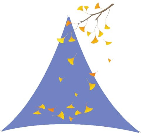 HUJZJY Vela Ombreggiante Triangolare 4x4x4m, Tenda Parasole Triangolare, Vela Parasole Triangolare Impermeabile, Telo Parasole per Esterni Triangolare, Tenda a Vela Parasole