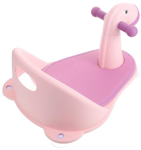 Asiento de Baño para Bebés y Niños Pequeños Respaldo Antideslizante | Pp, Diseño Apoyabrazos y Aro, Uso en Bañera, para Bebés y Niños Pequeños