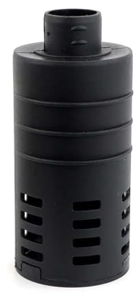 HABITZ 25mm Luft Diesel Standheizung Ansaugfilter Schalldämpfer ABS Schwamm Kompatibel for Auto LKW Van Camper Schwarz B