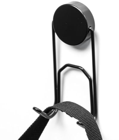 Magnetic Multi-Purpose Swivel Hooks - No Tools Required - Use with Any Ferrous Surface or Included Adhesive-Backed Steel Discs - Perfect for Coats, Hats and Bags (Pack of 2) (36mm Dia x 39mm Length)