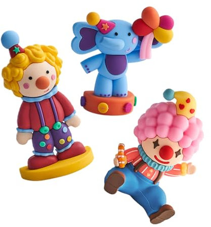 Garneck 3stücke Teiliges Miniatur Clown Für Garten Und Tischdekoration Niedliche Clownfiguren Für Microlandschaften Partys Und Bürogestaltung