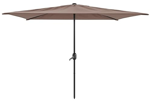 Arreditaly Ombrellone Rettangolare 3 x 2 M Da Giardino Parasole Per Balcone Con Air Vent Apertura A Manovella Anti UV Idrorepellente Per Mare Spiaggia Piscina Terrazzo Design Bahamas