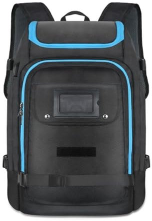 Exsivemy Skischuhtasche mit Helmfach, 50L Skirucksack Skischuhrucksack mit Helmtasche, Schischuhtasche für Skistiefel, Schlittschuhe, Snowboard, Inline-Skates