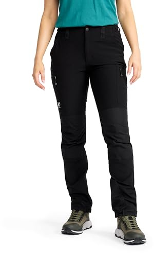 RevolutionRace Nordwand Highwaist Stretch Pants Dam, Vandringsbyxor med Hög Midja för alla Utomhusaktiviteter, Black, M