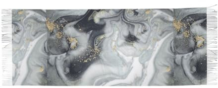 Poadnly Grauer Marmor Abstrakt Splash Pastell, Großer weicher Kaschmir-Schal, Wickelschal, Fransenschal, leichte Stola, 196 x 68 cm