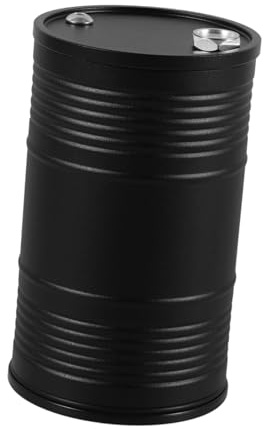 WEKADRIN Cenicero para Coche sin Humo con Tapa, Ligero Aleación de Aluminio, Adecuado para Restaurantes y Hoteles, Diseño Simple y Decorativo en Color Negro